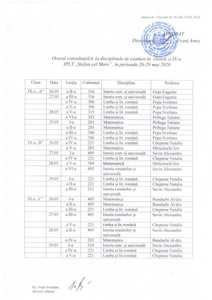 orar consultații cl. 9_1
